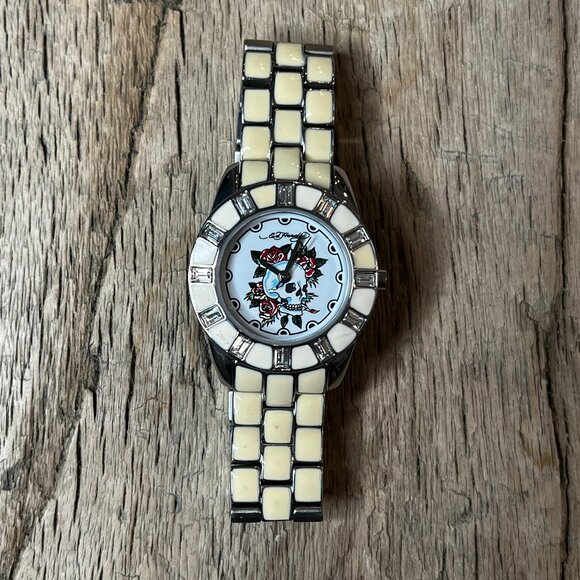 Ed Hardy Skull Watch, Vintage Y2K Women’s Statement Piece, Authentic main image 8